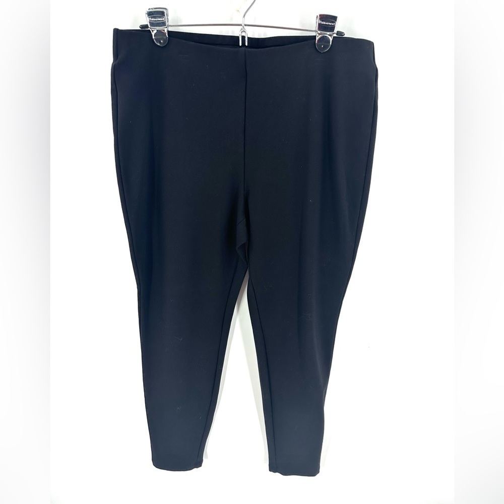 Chicos Pants Womens 12 Ponte Stretch Capsule Office Minimalist Comfy Pull On